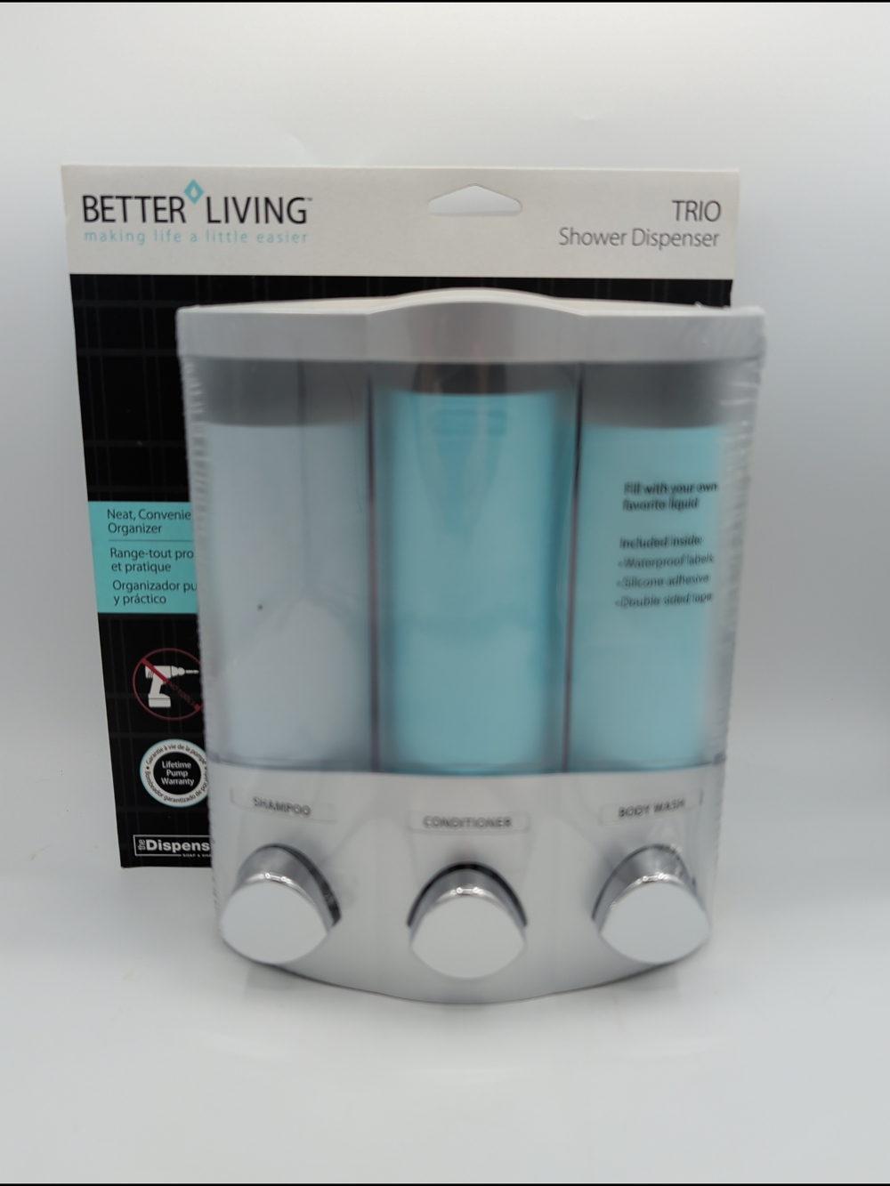 Better Living Trio Shower Dispenser - New